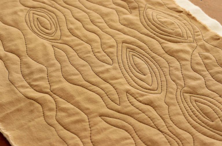 How to Quilt Pebbles and Wood Grain Motifs Simple Handmade. Everyday