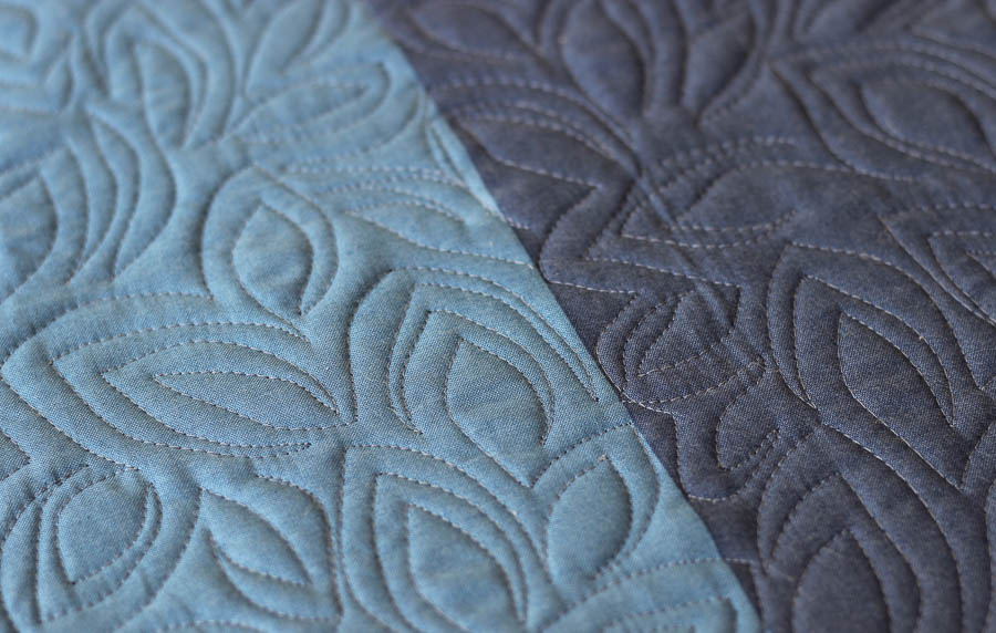 Leafy Meander quilting from Free Motion Meandering