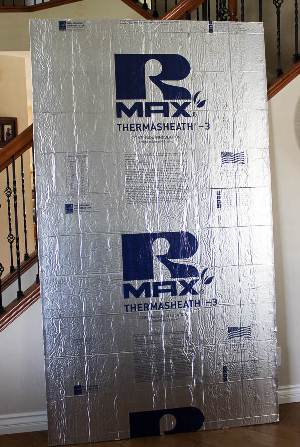 How to make a design wall from insulation board