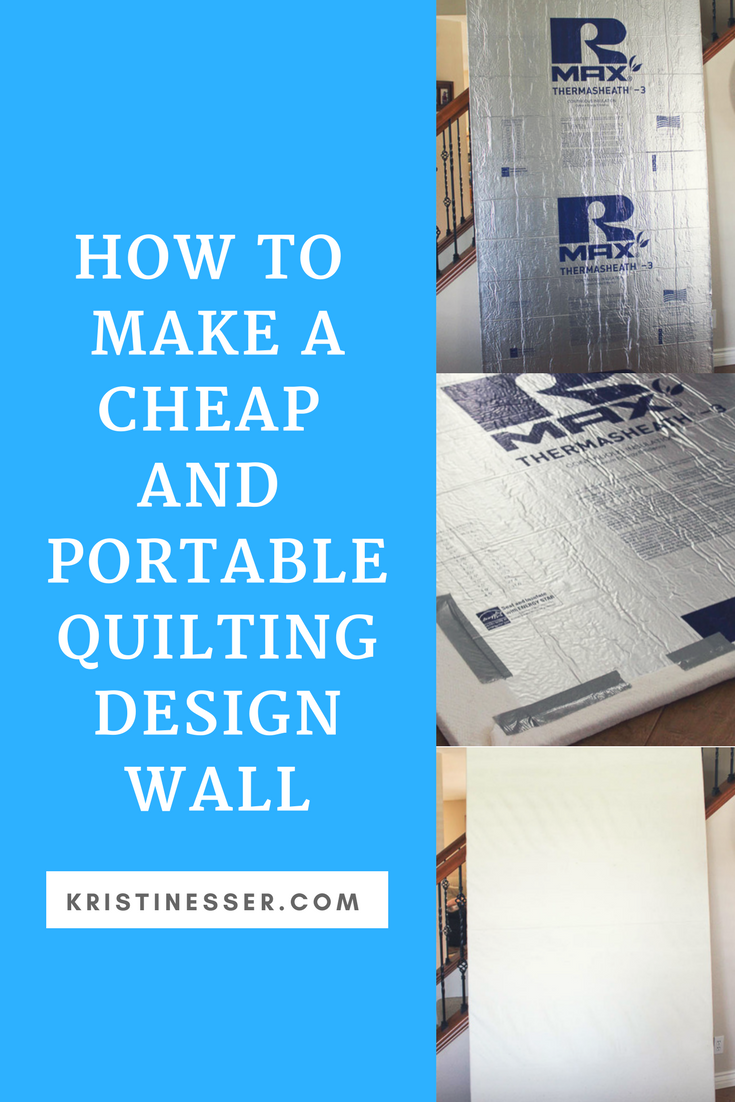 How to make a quilting design wall