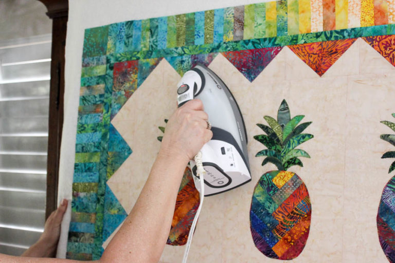 How to Spray Baste a Quilt on a Design Wall Simple Handmade. Everyday
