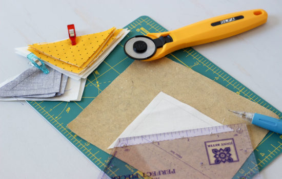 Hand Pieced QAL: Cutting and Marking Fabric