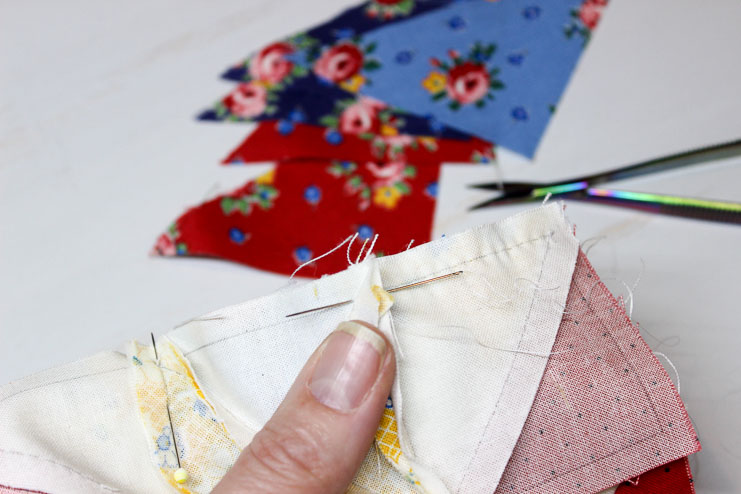 Hand Pieced QAL: Sewing Through Seam Allowances