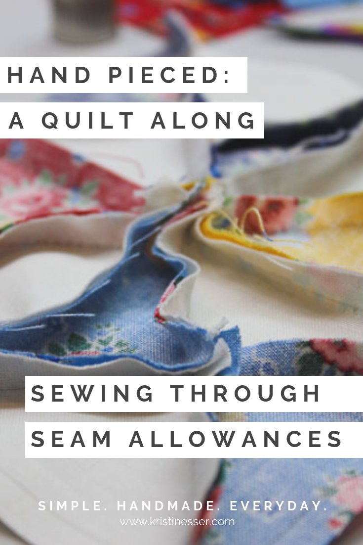 How to Sew Through Seam Allowances in Hand Piecing