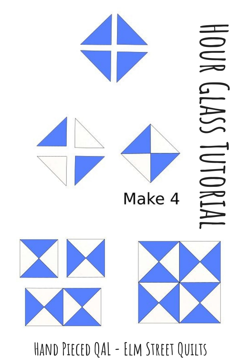 Hand Pieced QAL: Quarter Square Triangles