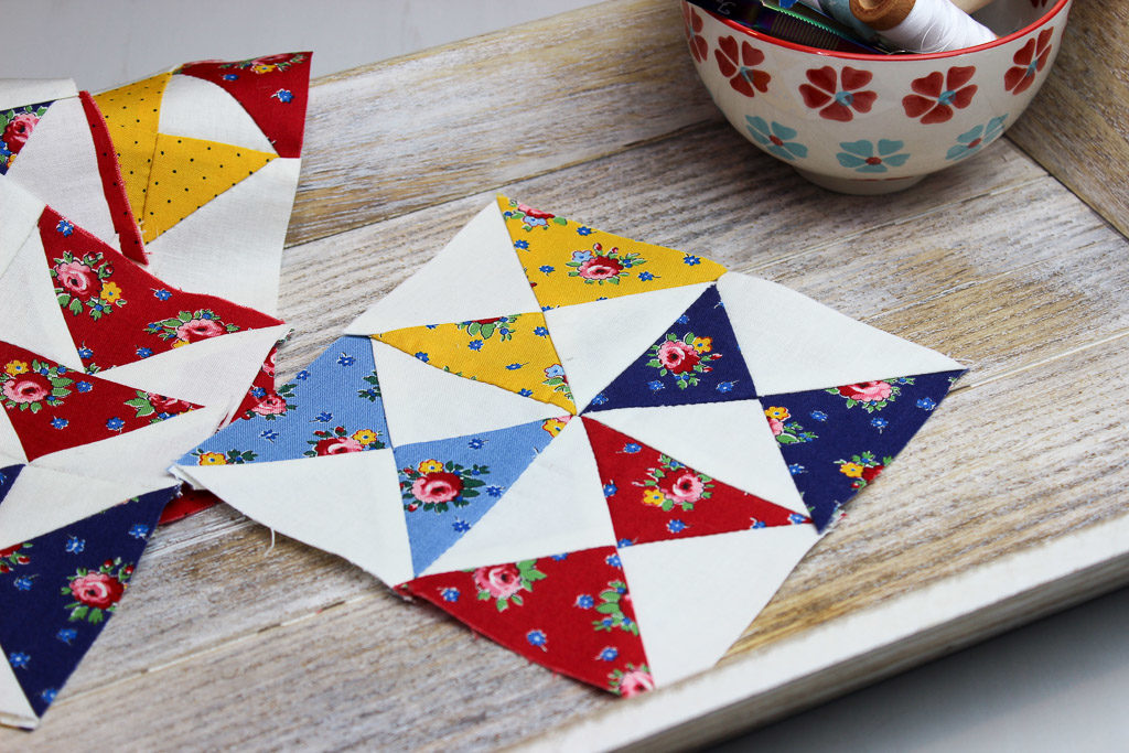 Hand Pieced QAL: Half Square Triangles