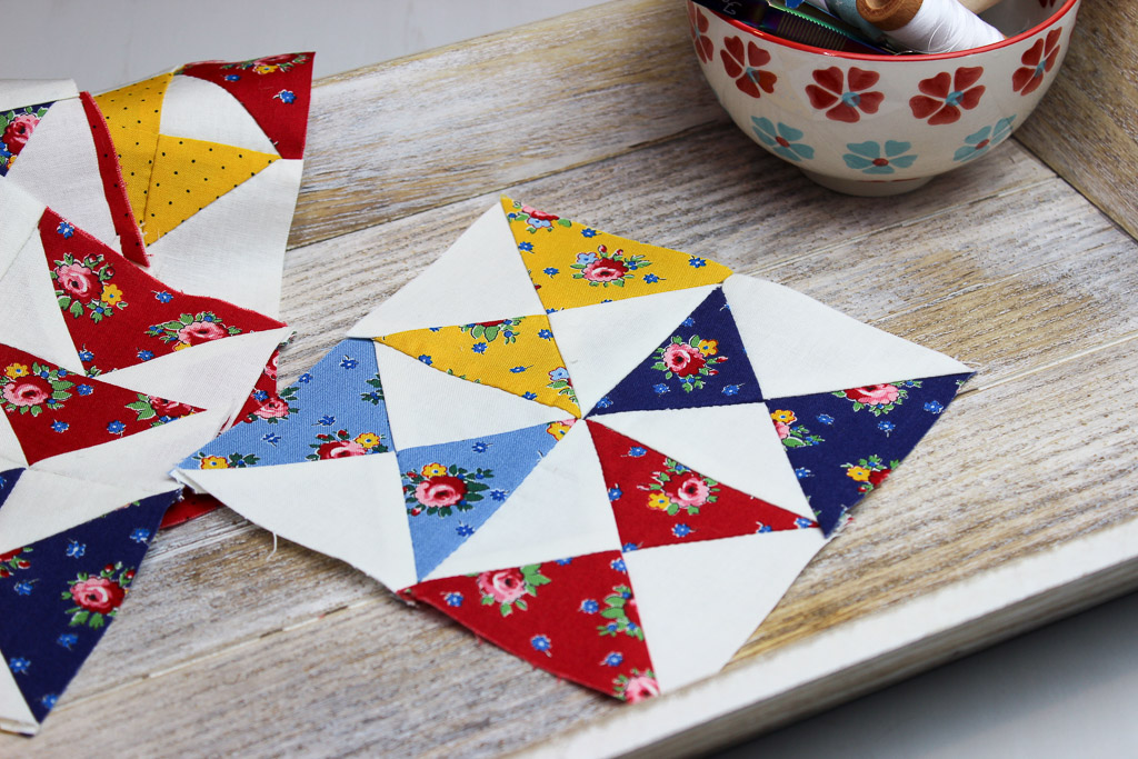 Hand Pieced QAL: Quarter Square Triangles