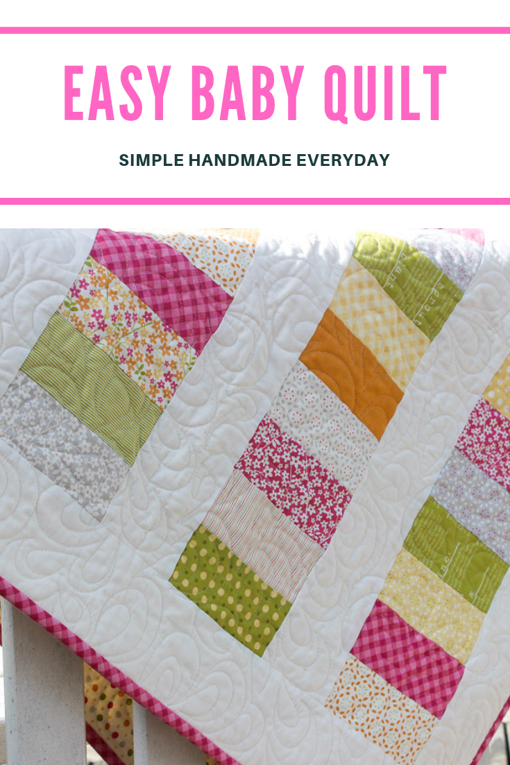 Easy baby quilt/Coin quilt for baby