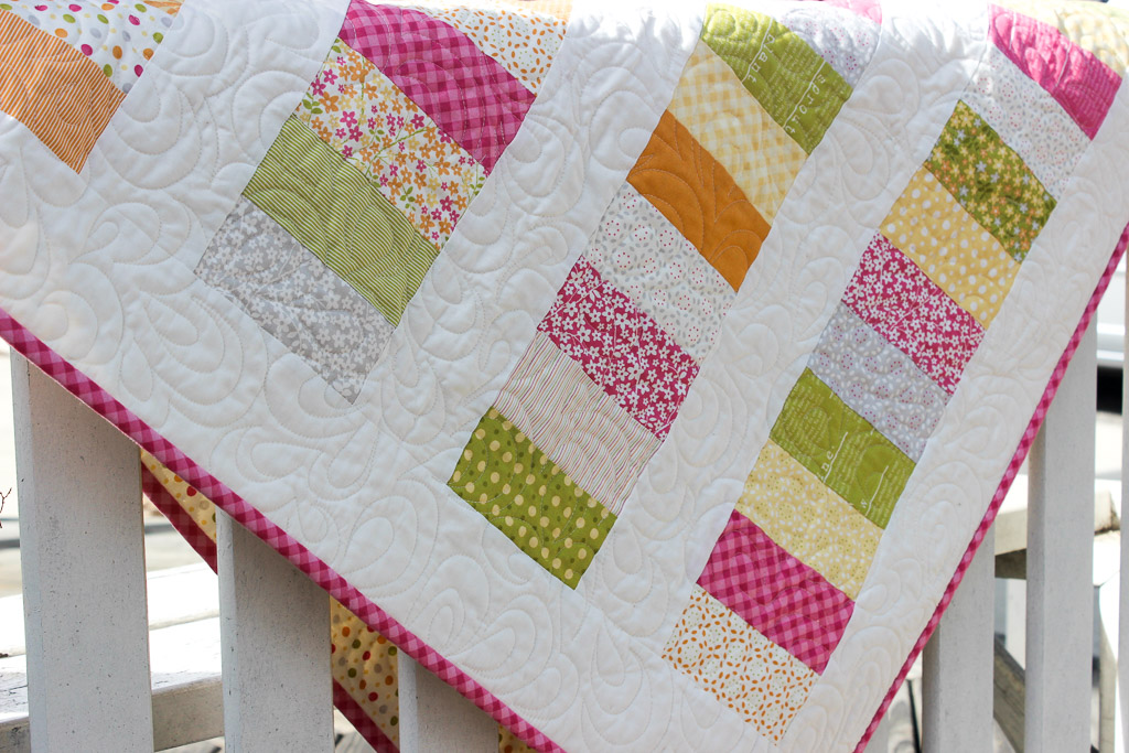Easy baby quilt/Coin quilt for baby