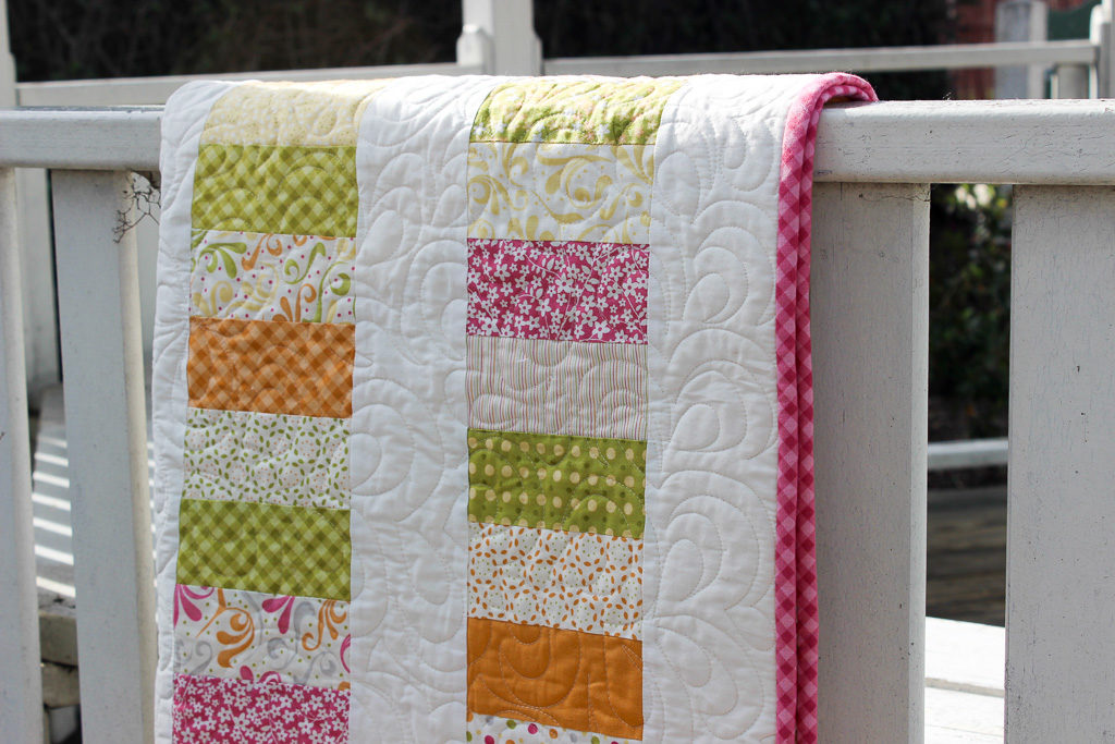 Easy baby quilt/Coin quilt for baby