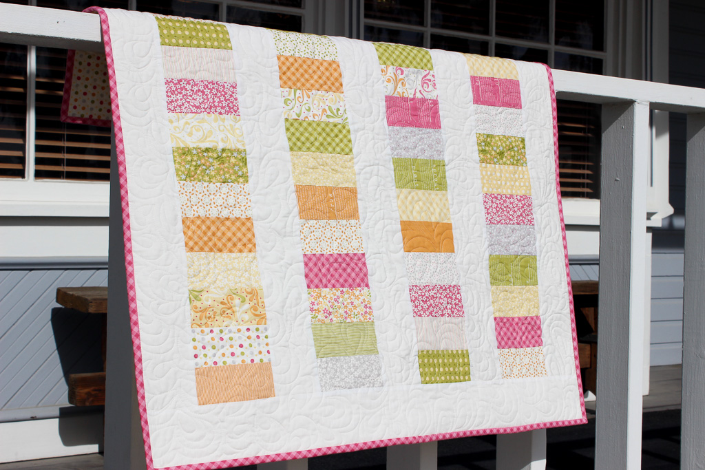 Easy baby quilt/Coin quilt for baby