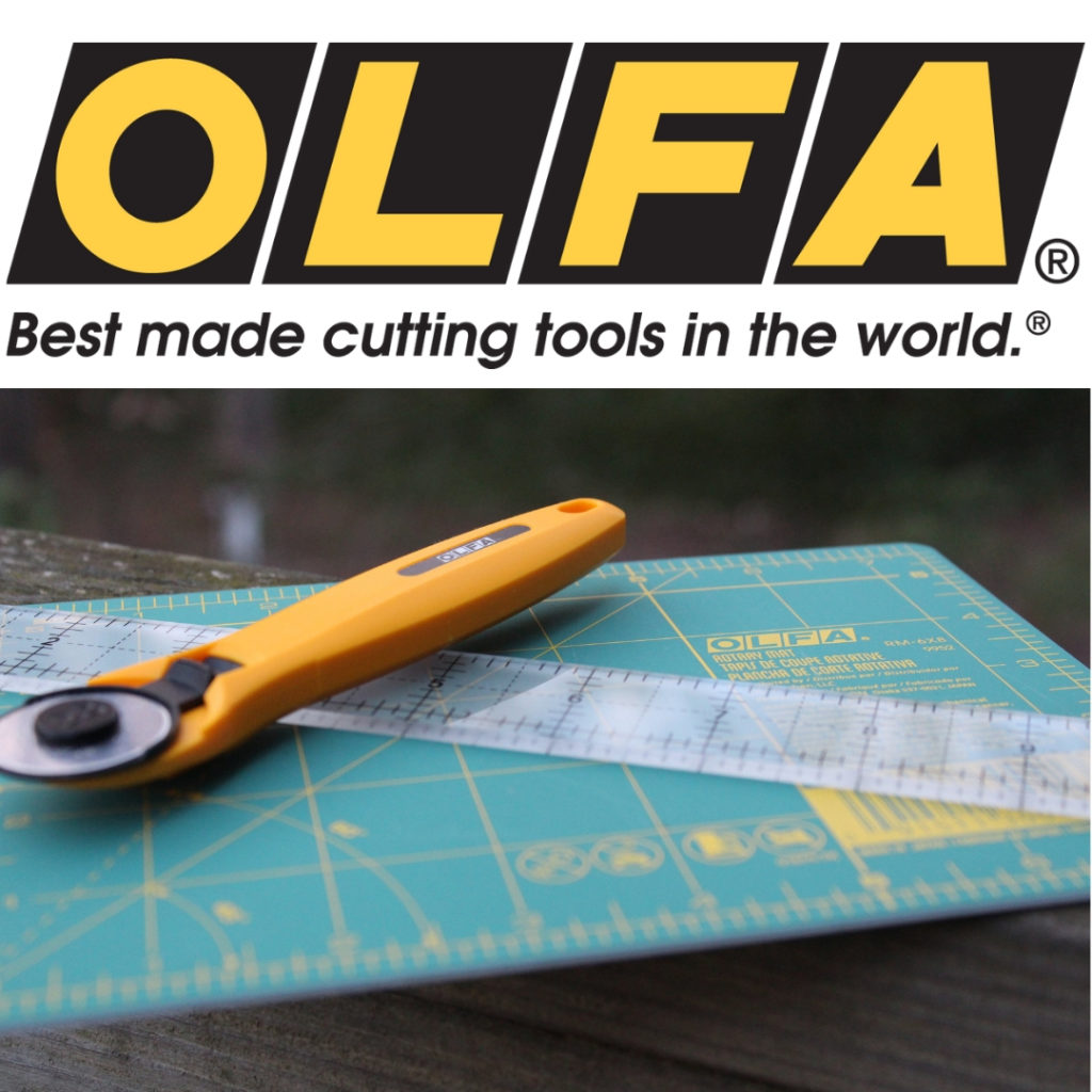 Olfa cutting mat and rotary cutter