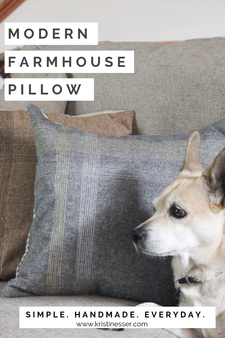 Modern Farmhouse Pillow DIY
